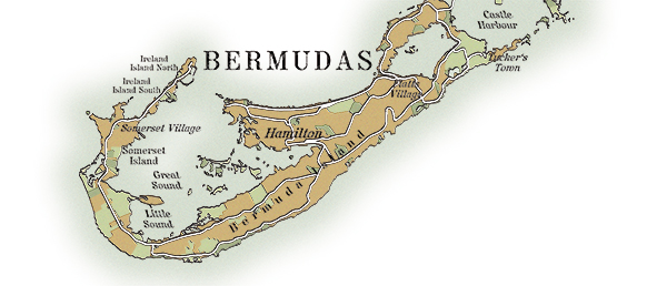 historische Karte der Bermudas